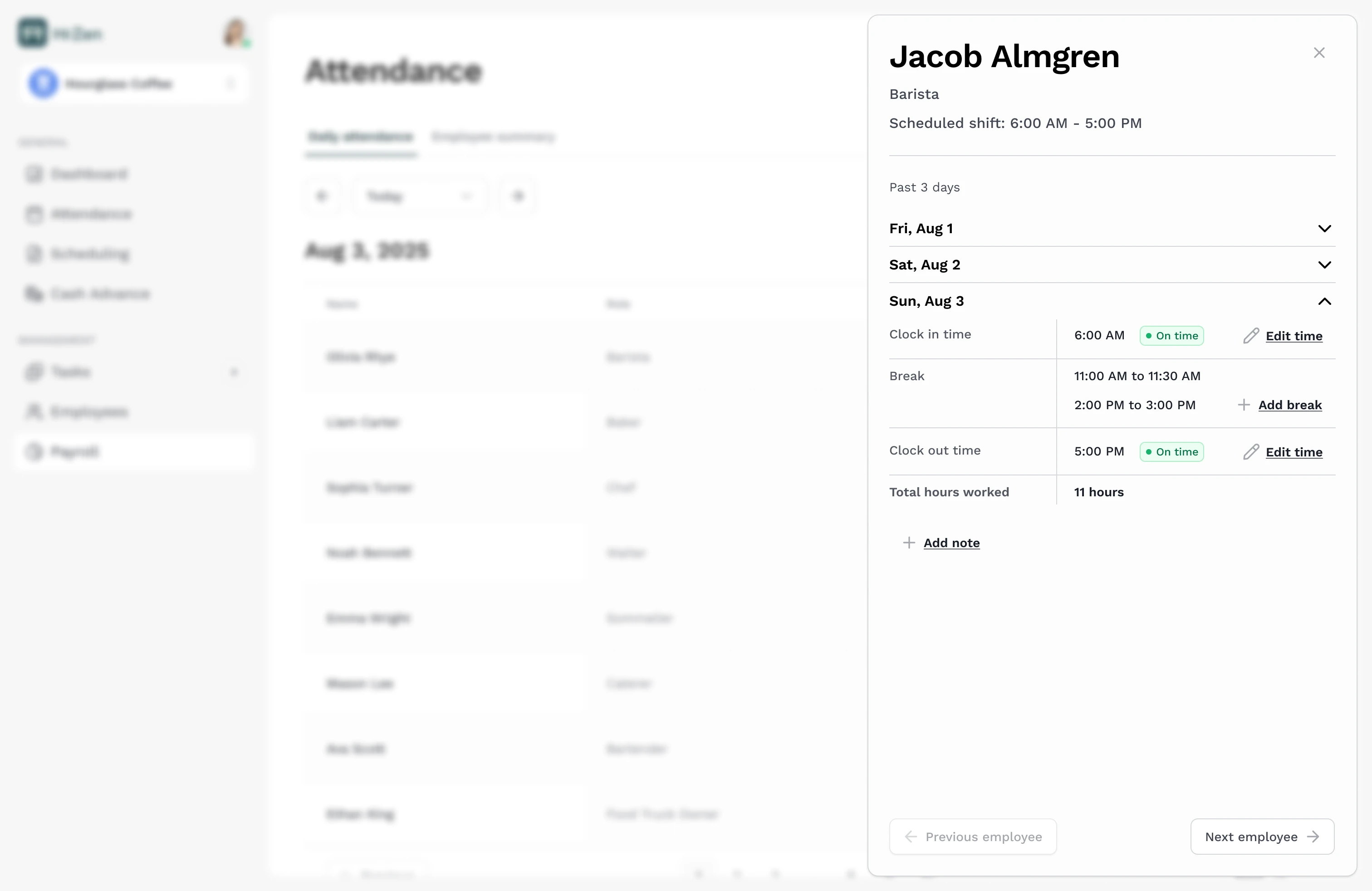 HRZen — screenshot 2
