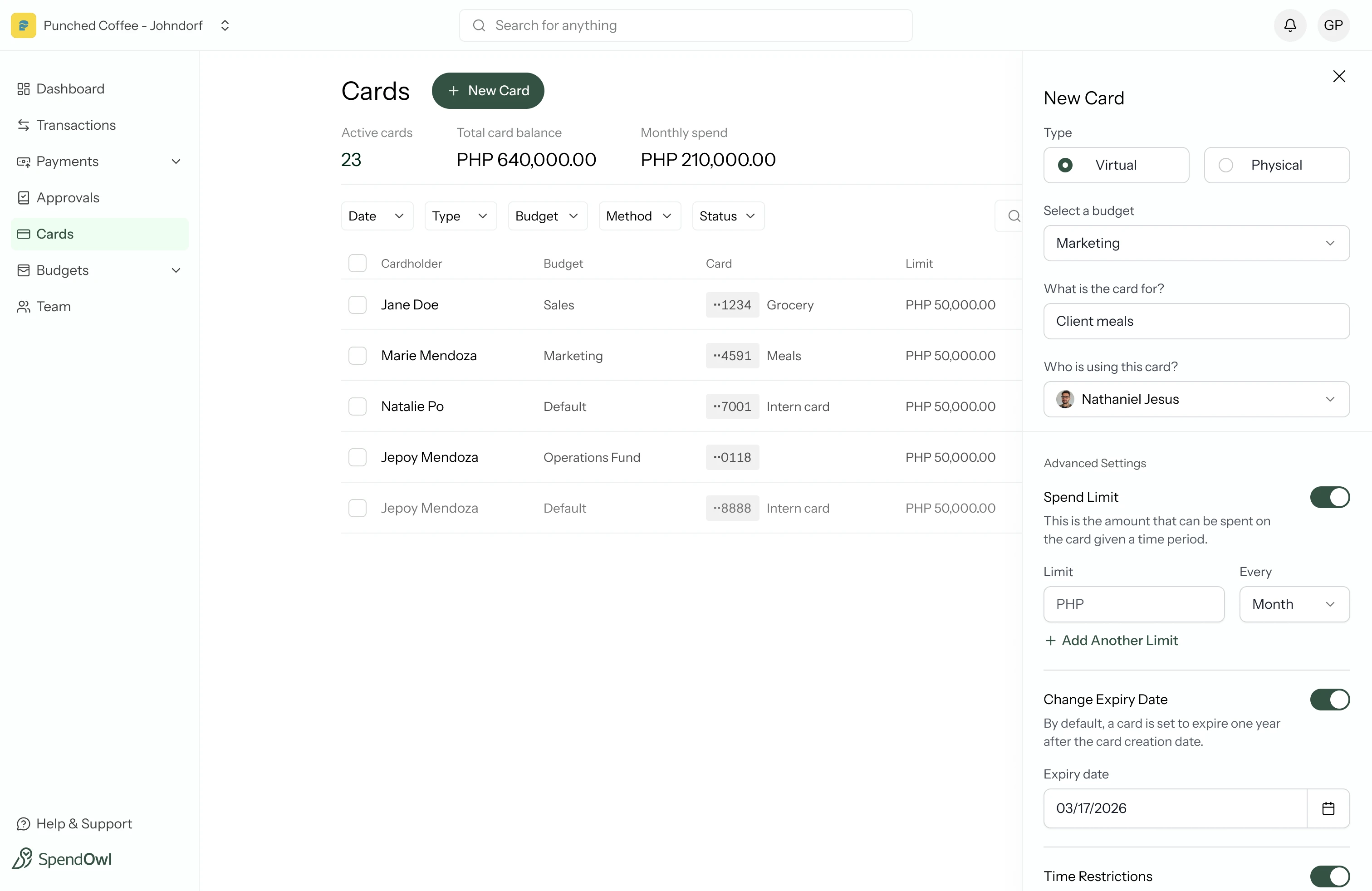 SpendOwl — screenshot 2